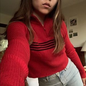 BRANDY MELVILLE QUARTER-ZIP SWEATER